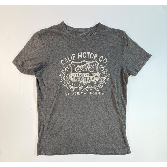 Lucky Brand Other - Lucky Brand Mens Calif Motor Co Venice California Graphic T-Shirt Gray Medium